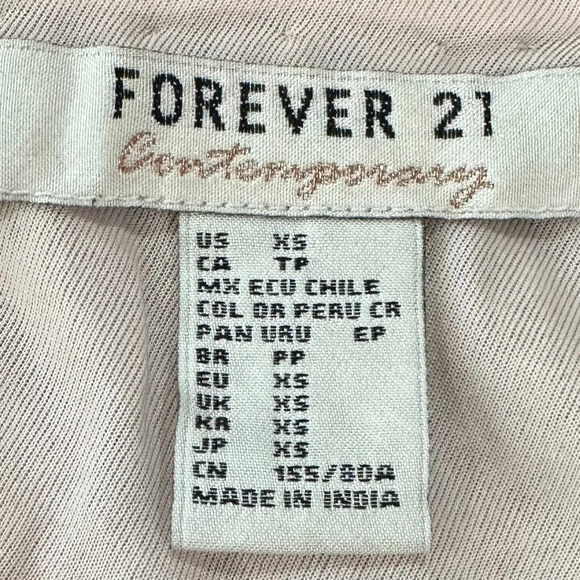 FOREVER 21 Blush Pink Sequin Crop Top Tank Top - size XS - Picture 7 of 7